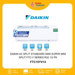 HARGA AC Daikin AC Split Standard SMS Super Mini Split FTC-Y Series R32 1/2 PK - FTC15YV14
