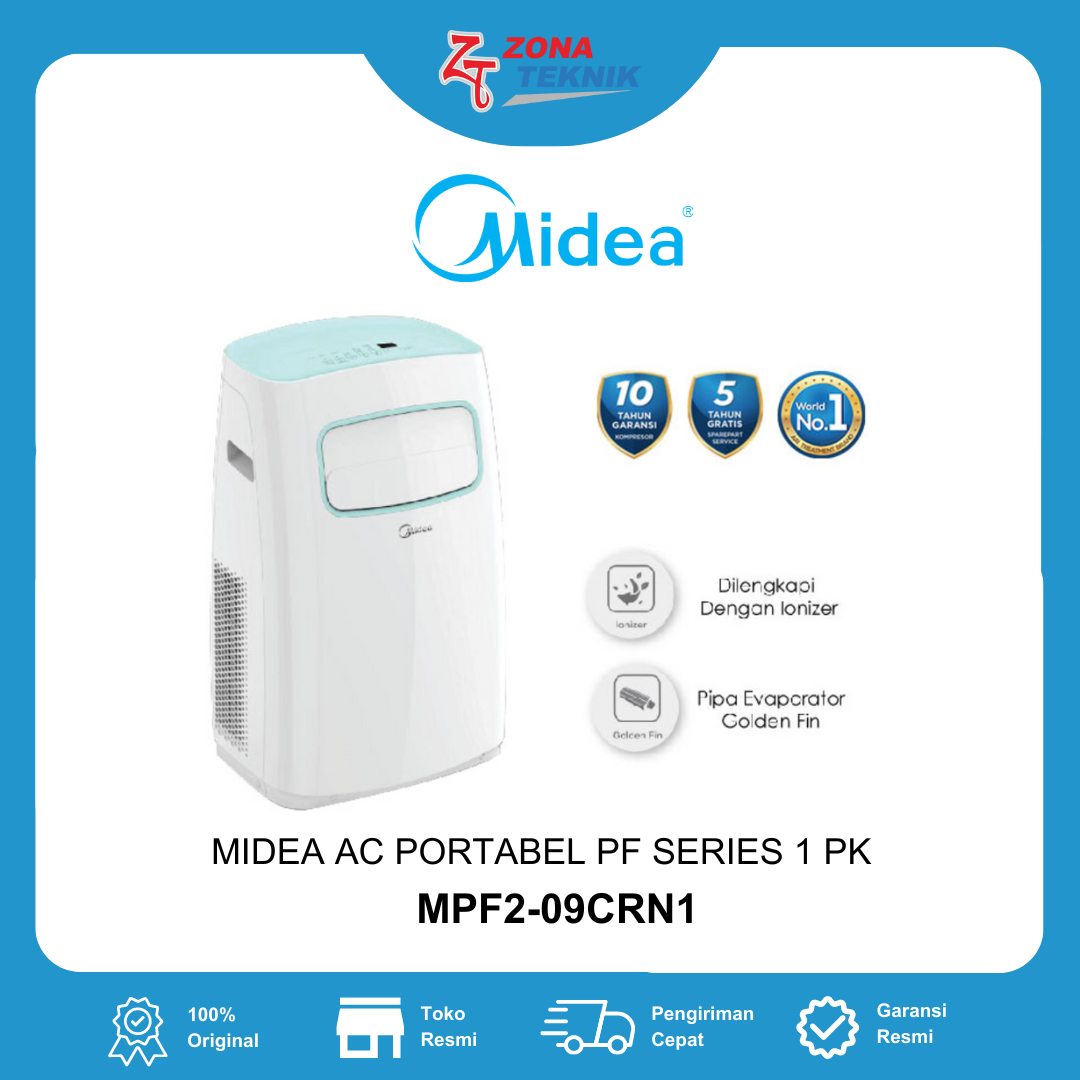 HARGA AC BARU MIDEA PORTABLE MPF2-09CRN1 1PK